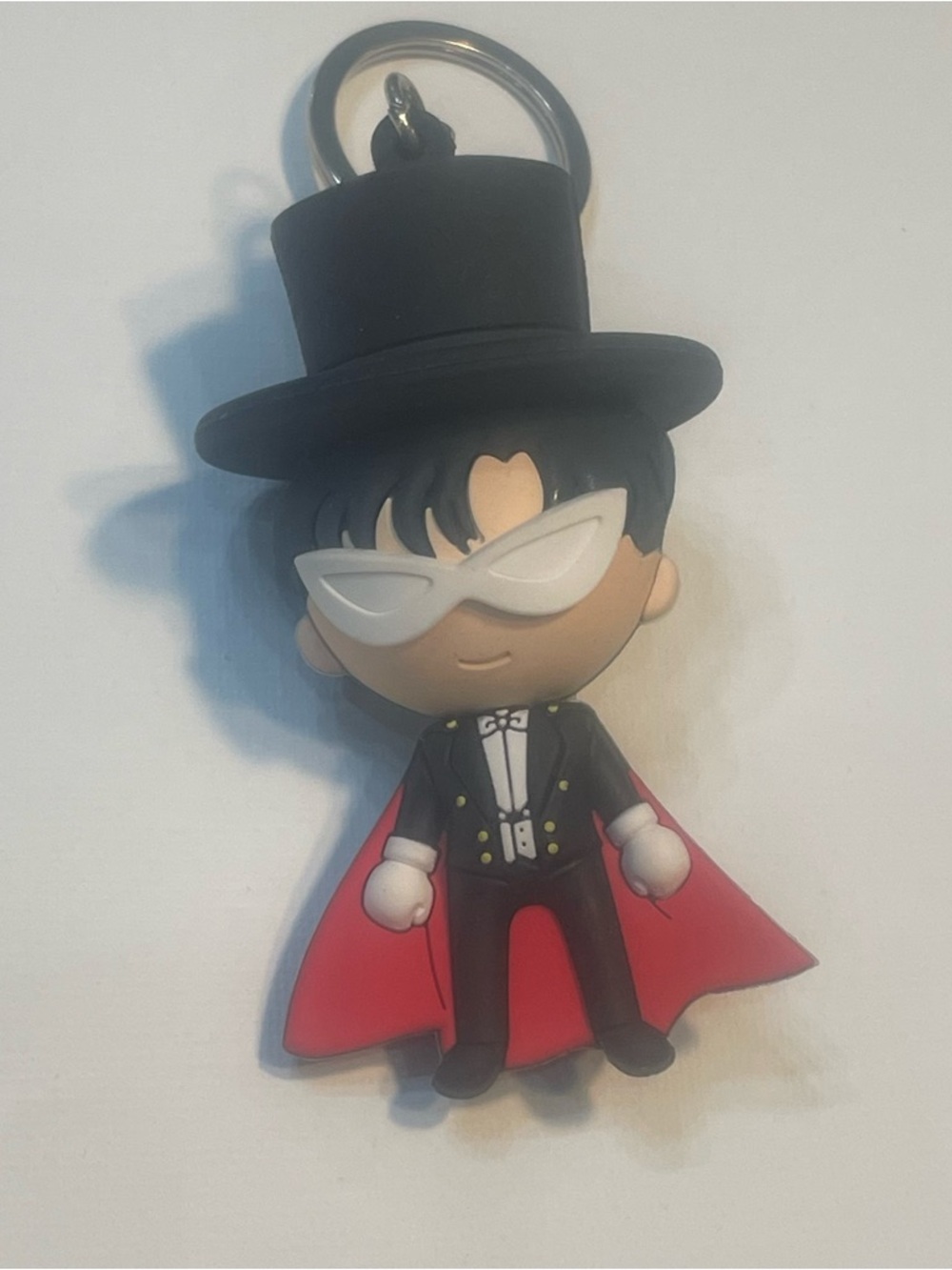 Monogram Figural Sailor Moon 3D TUXEDO MASK Keychain. Preowned. Anime.